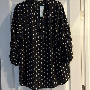 Collective Concepts navy blouse, 3x, brand new